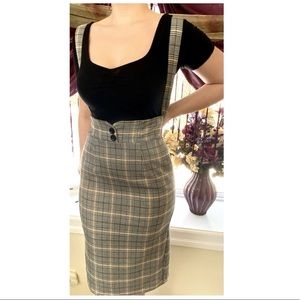 Suspender Pencil Skirt